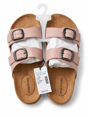 Maurices Harper Light Pink Footbed Sandal